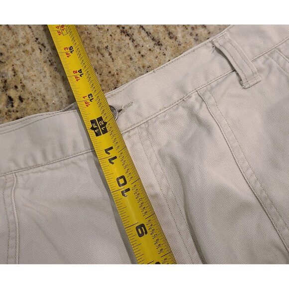 Vintage FADED GLORY Cargo Shorts Missy Size 18 Khaki Tan VTG Y2K High Rise - Picture 4 of 14